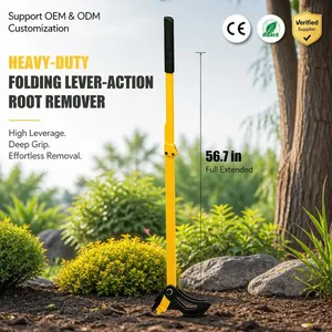 JH-Mech 56.7" Heavy Duty Manual <strong>Tree</strong> Puller Tool Shrubs &amp; Small <strong>Trees</strong> Effortlessly Foldable Carbon Steel <strong>Tree</strong> Root Removing Tool - Product Image 1