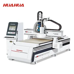 HUAHUA SKG-604A 4*8ft four spindles cnc router 1325 woodworking machine price with double worktable