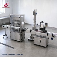 Ligne de remplissage, de bouchage et d'étiquetage 50-200 bouteilles/min 220V/380V 3kW 800x1500x1600mm 300kg