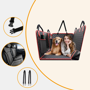 Auto-Rücksitzbezug für Hunde aus Oxford-Stoff, wasserdicht, mit Seitentasche, rutschfest, Haustier-Reisebedarf, Haustiermatten & -unterlagen - Product Image 2