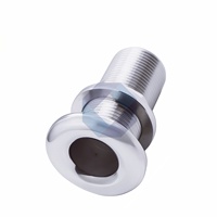 Bouchon de vidange de coque en acier inoxydable 316 pour usage marin |   Sortie de drainage étanche à filetage complet pour applications marines de yachts et bateaux en eau salée