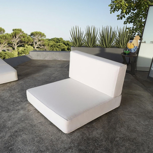 Squared Woven Modern Waterproof 100% Polyester Hotel <strong>Garden</strong> Sofa <strong>Seat</strong> <strong>Pad</strong> Outdoor/Indoor <strong>Chair</strong> Cushion Removable Cover - Product Image 2