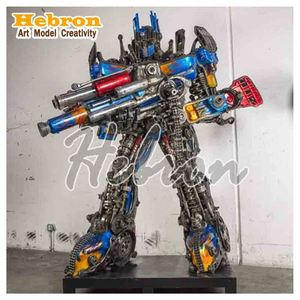 Esculturas de Robots Metálicos de Estilo Punk y Heavy Metal <span class=keywords><strong>2022</strong></span>, Decoración para Bares, Artesanía en Metal Reciclado, MOQ Bajo - Product Image 4