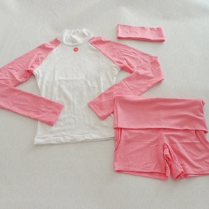 Completo Set Loungewear Estivo 2026 <span class=keywords><strong>da</strong></span> <span class=keywords><strong>Donna</strong></span>: Maglietta a Maniche Corte in Cotone Color Block <span class=keywords><strong>e</strong></span> Pantaloncini <span class=keywords><strong>da</strong></span> Palestra (2 Pezzi) - Vendita all'Ingrosso Personalizzabile - Product Image 4