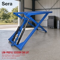 Sera Élévateur à ciseaux hydraulique portable à levée complète pour garage, cric de levage de véhicules pour propriétaires de voitures