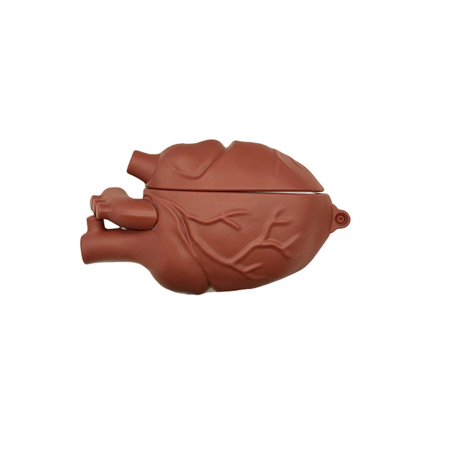 2024 New Creative Beating Heart Silicone Shell Wireless BT Headset Case for Airpods Pro Apple