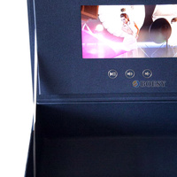 Boîte à bijoux vidéo LCD pour la promotion, boîte cadeau vidéo LCD pour la présentation, le marketing, les salutations, les cadeaux