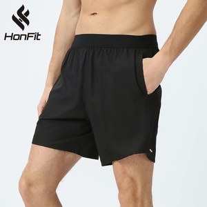 HONFIT respirant séchage rapide entraînement athlétique <span class=keywords><strong>basket</strong></span>-ball Shorts 100% Polyester décontracté sport Shorts Gym Fitness hommes Shorts - Product Image 1