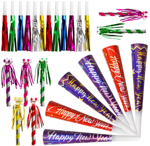 Bonne année fête <span class=keywords><strong>Photo</strong></span> accessoires diadèmes casquettes métalliques chapeaux Leis <span class=keywords><strong>et</strong></span> collier de perles éruptions fabricants de bruit corne lunettes fournitures - Product Image 3