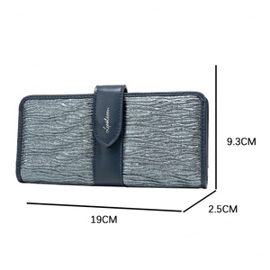 Custom Designer Long Ladies Travel <b>Wallet</b> with Cloth Lining Multifunctional for <b>Women</b> - Product Image 2