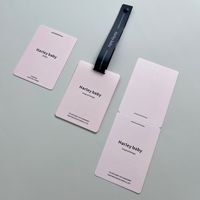 Étiquettes de Luxe Personnalisées avec Logo pour Vêtements, Étiquettes Suspendues en Papier Spécial pour T-shirts, Vestes, Entreprises, Recyclables