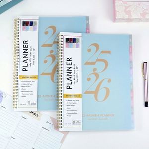 Carnet de planification quotidien/hebdomadaire A4 personnalisé avec reliure spirale, couverture en PVC, impression de logo en feuille d'or écologique, 80 feuilles - Product Image 2
