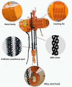 New Condition and Electric Power Source 0.5Ton 1Ton 2Ton 3Ton 5Ton Electric <strong>Chain</strong> <strong>Hoist</strong> With Trolley - Product Image 4