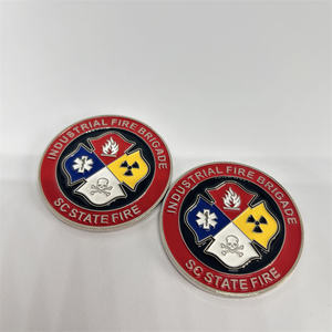<span class=keywords><strong>Moneda</strong></span> de desafío de bombero de Honor de rescate de departamento de fuego de esmalte suave 3D de metal personalizado - Product Image 4