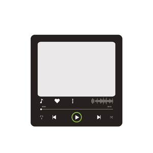 Factory Custom Acrylic MP3 Player Refrigerator Sticker 10x10x1cm Magnetic <b>Play</b> Music Magnet Personalized New Year MP3 Player - Product Image 1