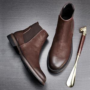 Nouvelles Chaussures Homme Tendance à Bout Pointu en Cuir de Vachette Gaufré Imperméables pour l'Automne – Style Décontracté et Professionnel - Product Image 6