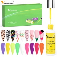 VENALISA-Kit de vernis à ongles professionnel, 7 couleurs, gel halal, vernis à ongles permanent, 8ml