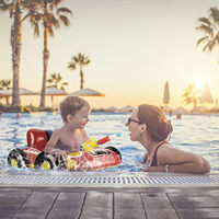 Flotteurs de piscine gonflables pour enfants avec pistolet à eau, flotteurs de piscine gonflables pour tout-petits, jeux de piscine