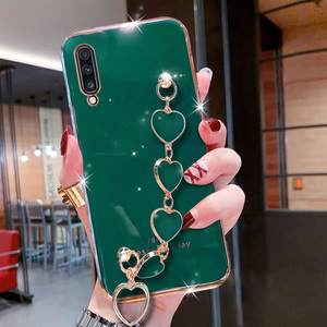 Custodia in Silicone con placcatura a catena Love Bracelet per <span class=keywords><strong>Samsung</strong></span> Galaxy A10 A20 A30 A50 A70 A80 A90 5G A10S A20S Coque <span class=keywords><strong>Cover</strong></span> morbida in TPU - Product Image 5