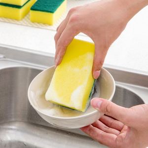 Wholesales Custom Colorful Durable Kitchen Scouring Pads Dished Cleaning Sponge Scrubber - Product Image 5