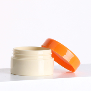 Color de inyección Naranja Tapón de rosca Cosmético Beige Redondo Vacío Plástico Gel para uñas Pegamento UV Frascos Loción Crema para ojos Tarro en polvo - Product Image 3