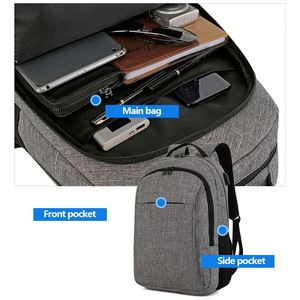 Wholesale Custom Logo Casual Daypack USB Charging 15.6 Outdoor <b>Women</b> School Business Travel Bagpack <b>Laptop</b> Back <b>Bag</b> Backpack - Product Image 4