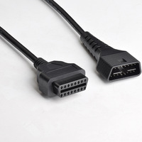 3M OBD macho a hembra 16 núcleos energizado 16PIN Cable de extensión automotriz OBD2 herramienta de diagnóstico Cable de extensión con cubierta antipolvo