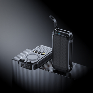 Cargador Solar Multifunción, Banco de Energía de 65 W, Resistente al Agua, PD22.5W, Carga Rápida Inalámbrica Magnética, Doble USB, Micro USB, para Viajes y Campamentos - Product Image 1
