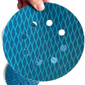 Disque de ponçage circulaire bleu floqué anti-colmatage et résistant <span class=keywords><strong>à</strong></span> l'usure de 5 pouces (12,5 cm) pour le ponçage et le polissage du bois et des murs - Product Image 4