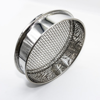 High Accuracy Manual 304 Stainless Steel Corrosion Resistant Test Sieve Single Frame Woven Mesh Lab Testing Sieve Filters Powder