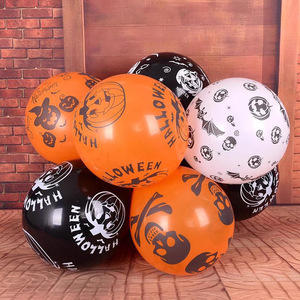 <span class=keywords><strong>Palloncini</strong></span> in lattice da 12 pollici con fantasmi, pipistrelli e zucche stampati per decorazioni a tema Halloween, ideali per feste in maschera e allestimenti eventi - Product Image 3