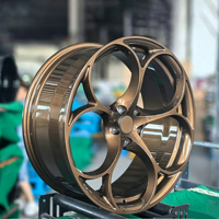 Jantes en alliage d'aluminium forgé sur mesure de 18 à 20 pouces 5x112 114.3 120 pour Alfa Romeo Giulia/Stelvio 156 voitures particulières - Design concave