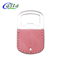 Ouvre-bouteille en cuir PU à impression personnalisée Double face par Sublimation
