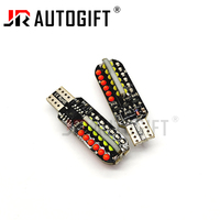 Coloré RGB W5W 194 168 T10 COB 48 puces Flash stroboscopique dégagement de voiture Wedge lampe licence lumière Multi couleur Auto indicateur ampoule