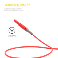 ETA4164B Cable de conexión de prueba moldeado por inyección de alta calidad Enchufe de 4mm con cable de instrumento de manga de seguridad