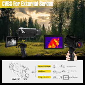 Caseeda mv2 Pro 256x192 hồng ngoại nhiệt bằng một mắt phạm vi tầm nhìn ban đêm kỹ thuật số với phạm vi săn bắn hiển thị để theo dõi Hươu - Product Image 4