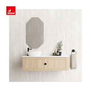 Allandcabinks-armario de baño de estilo europeo, mueble montado en la pared, con revestimiento de madera - Product Image 6
