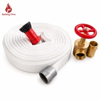 Enrouleur de tuyau d'incendie mural robuste, flexible, de type pivotant, avec revêtement en PVC tissé, 220 PSI, avec raccord en aluminium pour la protection incendie