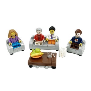 Juego de Muebles de Bloques de Construcción MOC 2026 de Tendencia: Sofá y Mesa de TV para Sala de Estar, Modelo de Ensamblaje DIY, Juguete para Niños, Regalo - Product Image 5