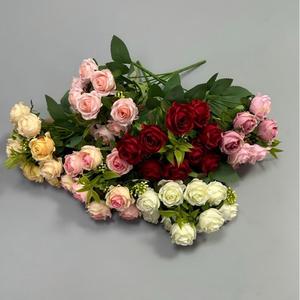 Rosas Artificiales de Seda al por Mayor para Decoración de Bodas, Flores de Osmanto Artificiales con Tacto Real - Product Image 6