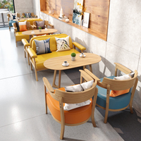 Tables et chaises de restaurant au design moderne personnalisables pour une utilisation en hôtel, tables et chaises de café tendance pour les meubles de cafétéria