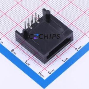 69273-104LF Wire-to-Board Pin Header Bent Lead Through Hole,P=2.54mm Connector 2.54mm Right Angle Insert 1 2.5A - Product Image 1
