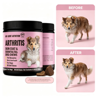 Wuffes Advanced Hip & Joint Chews untuk Anjing Kecil & Sedang, Perawatan Kulit & Gigi, Dukungan Multifungsi, Vitamin E, Nutrisi OEM