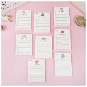Bloc-notes mignon de fruits de dessin animé, bloc-notes de liste de choses à faire, papeterie pour étudiants, bloc-notes en papier, 50 feuilles - Product Image 3