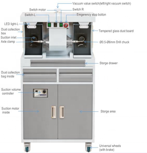 Altre attrezzature odontoiatriche lucidatrice per laboratori odontotecnici con vuoto - Product Image 3