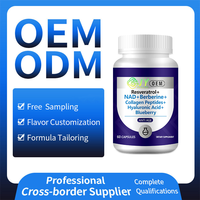 Capsules de NAD+ en vrac, complément de NAD, soutien à l'âge sain, vitalité cellulaire, fabrication OEM ODM, logo personnalisé, fournisseur en gros