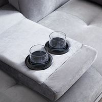 Sofá cama de esquina de cuero de fácil montaje, sofá cama de futón convertible, sofá cama plegable de esquina