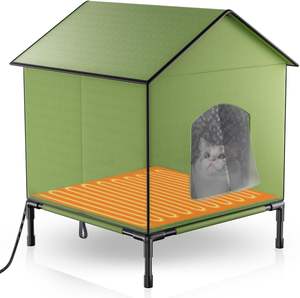 Nueva CASA PARA GATOS con calefacción al aire libre exterior impermeable seguro cálido perro cama para dormir cama para gatos con calefacción - Product Image 1