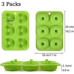 Baru di pasar cetakan silikon kue donat cetakan roti makanan penutup DIY Macaron lingkaran alat kue cetakan silikon - Product Image 5