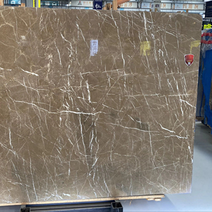 Mármol Natural Marrón <span class=keywords><strong>Cazorla</strong></span>, Base Cálida Color Café con Vetas Blancas, para Decoración <span class=keywords><strong>de</strong></span> Pisos y Paredes - Product Image 1